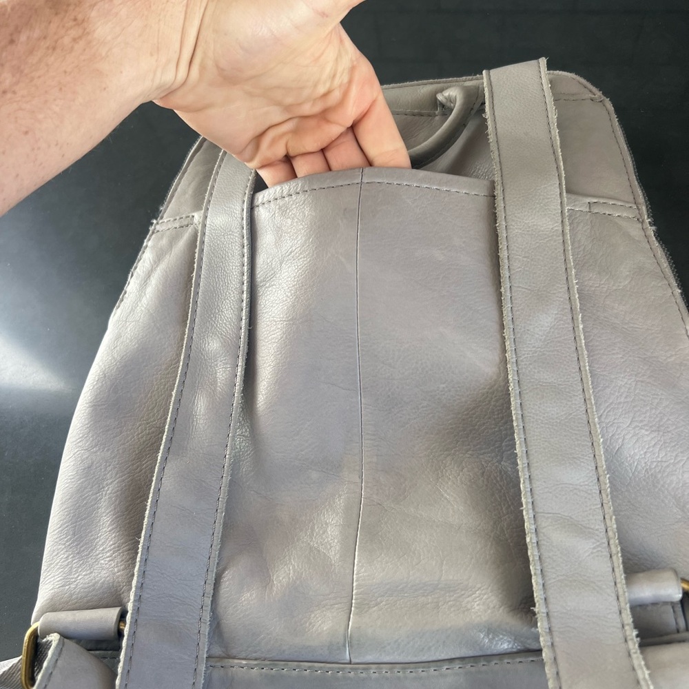 American Leather Co. Women's Gray Backpack - Picture 11 of 12